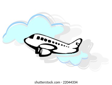  aeroplane in light background