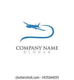 Aeroplane logo icon vector illustration template design