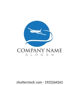 Aeroplane logo icon vector illustration template design