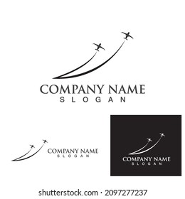 Logo-Symbol für Airplane, Vektorgrafik-Vorlagendesign