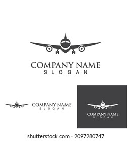 Aeroplane logo icon vector illustration template design
