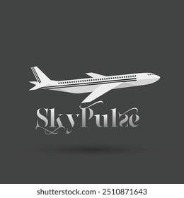 Vector de Plantilla del logotipo del avión. Plantilla de diseño de logotipo de agencia de viajes. Logo wordmark viaje con Ilustración vectorial gráfica de diseño de avión. Símbolo, icono, creativo.