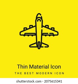 Icono mínimo de material amarillo brillante