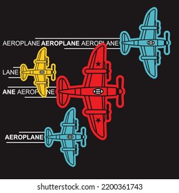 aeroplane show cartoon vector illustration design