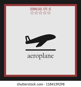 aeroplane vector icon
