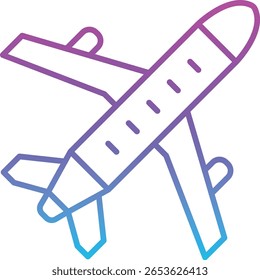 Aeroplane vector icon. Can be used for printing, mobile and web applications.