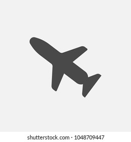 aeroplane vector icon plane for transportation