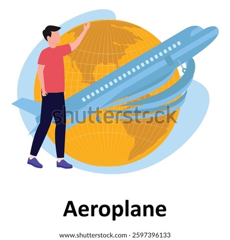 Aeroplane Vector illustration Vector Illustration Which can easily modify or edit

