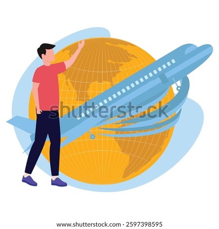 Aeroplane Vector illustration Vector Illustration Which can easily modify or edit

