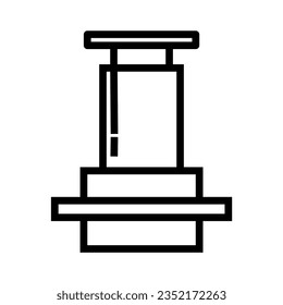 Aeropress icon, Coffee shop related vector.