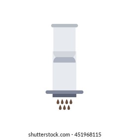 aeropress icon. vector illustration