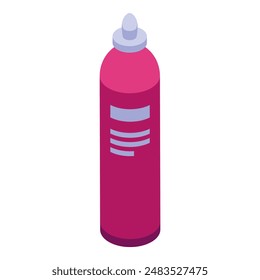 Aerosol can containing a chemical substance, potentially for industrial use, featuring a blank label for customization