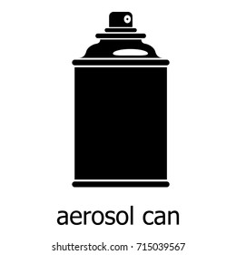 Aerosol can icon. Simple illustration of aerosol can vector icon for web