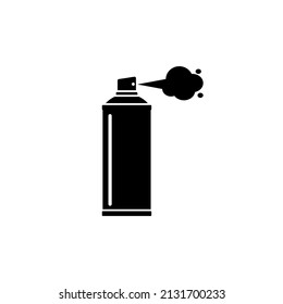 Aerosol Cylinder Spray Icon. Isolated Vector Illustration On White Background.