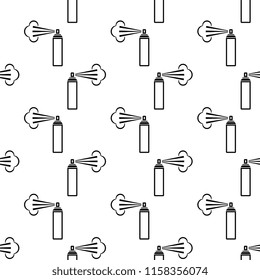 Aerosol Fluid Spray Cloud Icon Seamless Pattern Vector Art Illustration