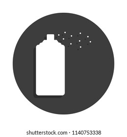 aerosol icon in Badge style with shadow 