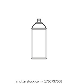 Icono de aerosol. Estilo de línea. Ilustración vectorial.