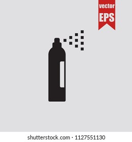 Aerosol icon in trendy isolated on grey background.Vector illustration.