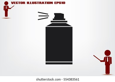 Aerosol icon vector illustration.