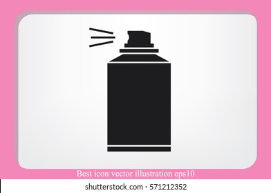 Aerosol icon vector illustration.