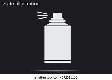 Aerosol icon vector illustration.