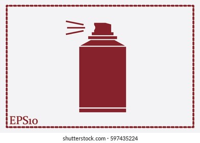 Aerosol icon vector illustration.