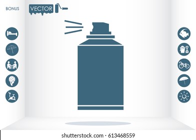 Aerosol icon vector illustration EPS 10