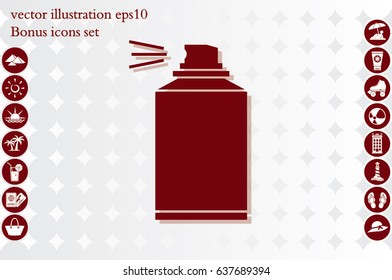 Aerosol icon vector illustration EPS 10