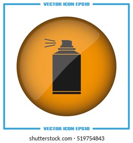 Aerosol icon vector illustration eps10. Isolated badge for website or app - stock infographics