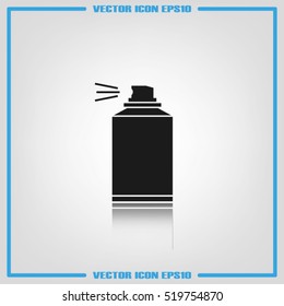 Aerosol icon vector illustration eps10. Isolated badge for website or app - stock infographics