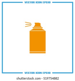 Aerosol icon vector illustration eps10. Isolated badge for website or app - stock infographics