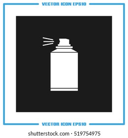 Aerosol icon vector illustration eps10. Isolated badge for website or app - stock infographics
