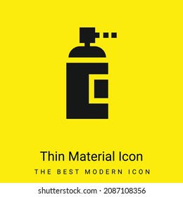 Aerosol minimal bright yellow material icon