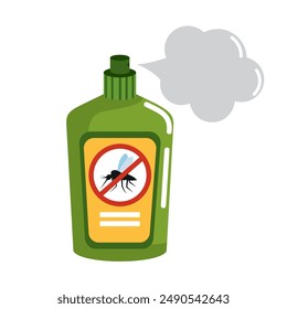 aerosol para la prevención de picaduras de mosquitos aislado