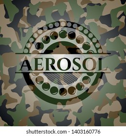 Aerosol on camo texture. Vector Illustration. Detailed.