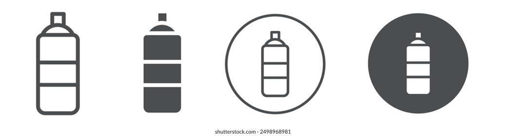 Aerosol spray icon Vector illustration in black