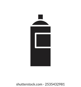 Aerosol spray paint can icon Flat line illustration