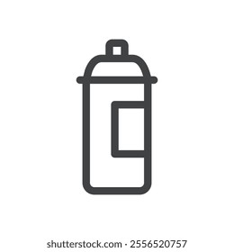Aerosol spray paint icon Vector logo outline