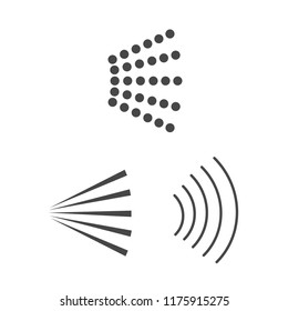 Aerosol spray vector. icon spray water. Deodorant spray vector