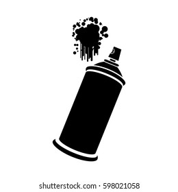 aerosol sprays with a stain icon, vector illustraction design