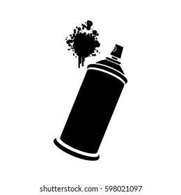 aerosol sprays with a stain icon, vector illustraction design