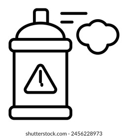 Aerosol Vektorgrafik Line Icon Design