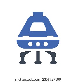 Aerospace capsule Icon, Vector Graphics