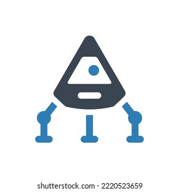 Icono de cápsula aeroespacial (Ilustración vectorial)