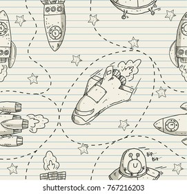 aerospace doodle line pattern