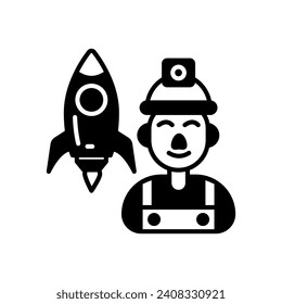 Aerospace Engineer icon in vector. Illustration