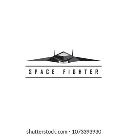 AEROSPACE FIGHTER SQUADRON PLANE logo design vector