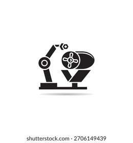 Aerospace Integration Robot Arm Icon