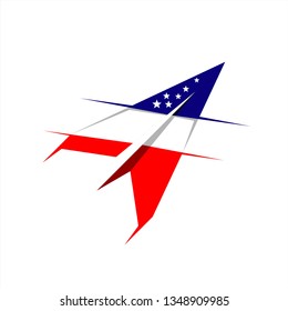 Aerospace Logo Design Inspiration . Paper Plane Logo . Us Air Force