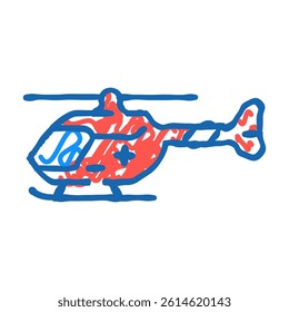 aerospace medicine aeronautical engineer doodle icon sketch vector. aerospace medicine aeronautical engineer sign. isolated symbol illustration
